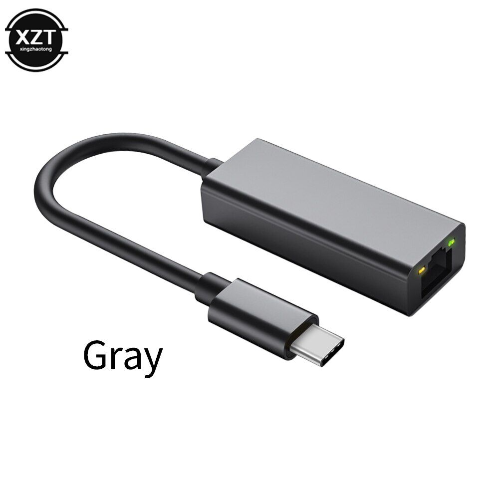 USB Type C Ethernet Adapter Network Card USB Type-C To RJ45 1000Mbps Internet
