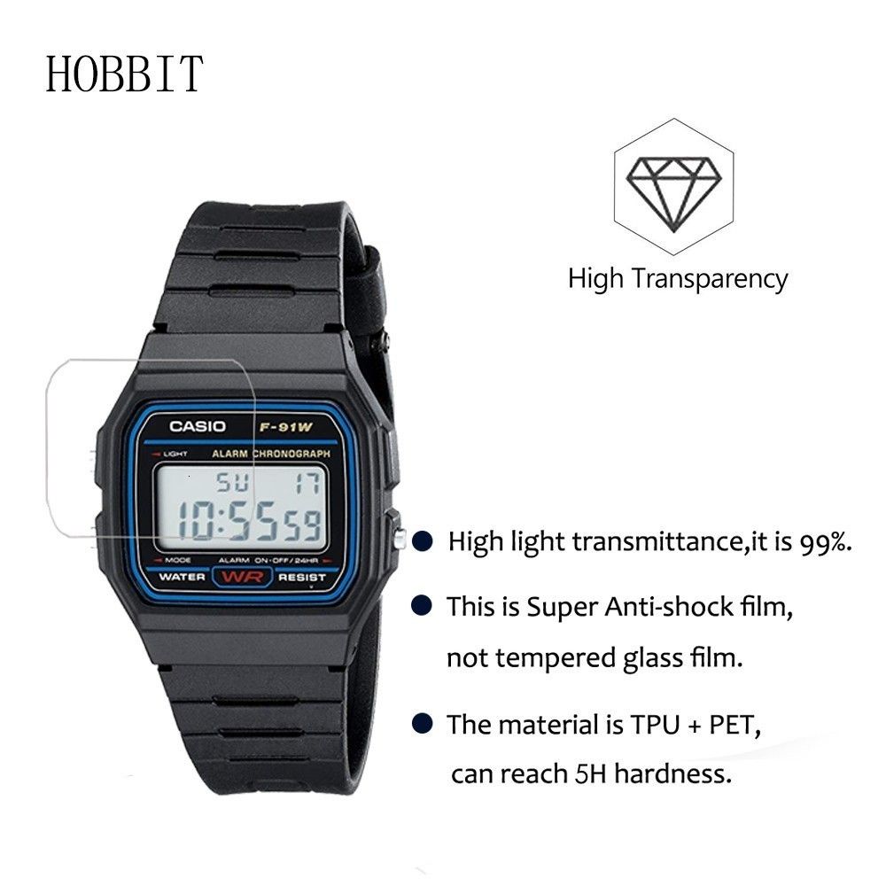 10pack For Casio Men's Classic F91w-1 Nano Explosion-Proof