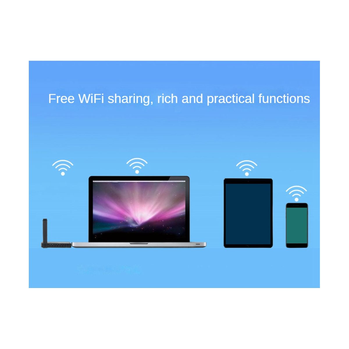 WiFi Wireless Network Card USB 3.0 1300M Adapter AC1300