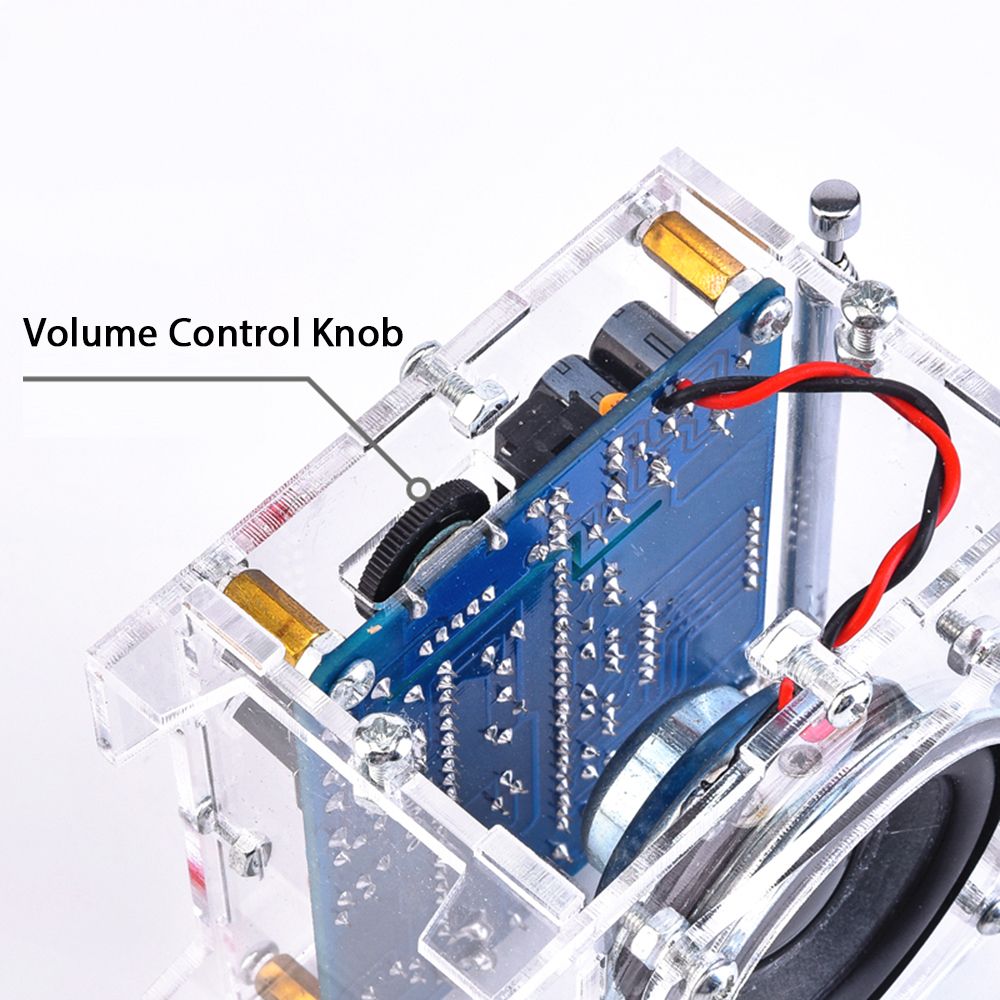 LED Digital FM Radio DIY Kit SCM FM Radio Module Soldering