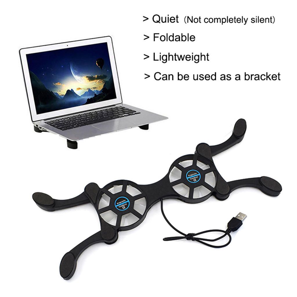 Permium Mini USB Foldable Cooling  Pad For 7-15" PC Laptop
