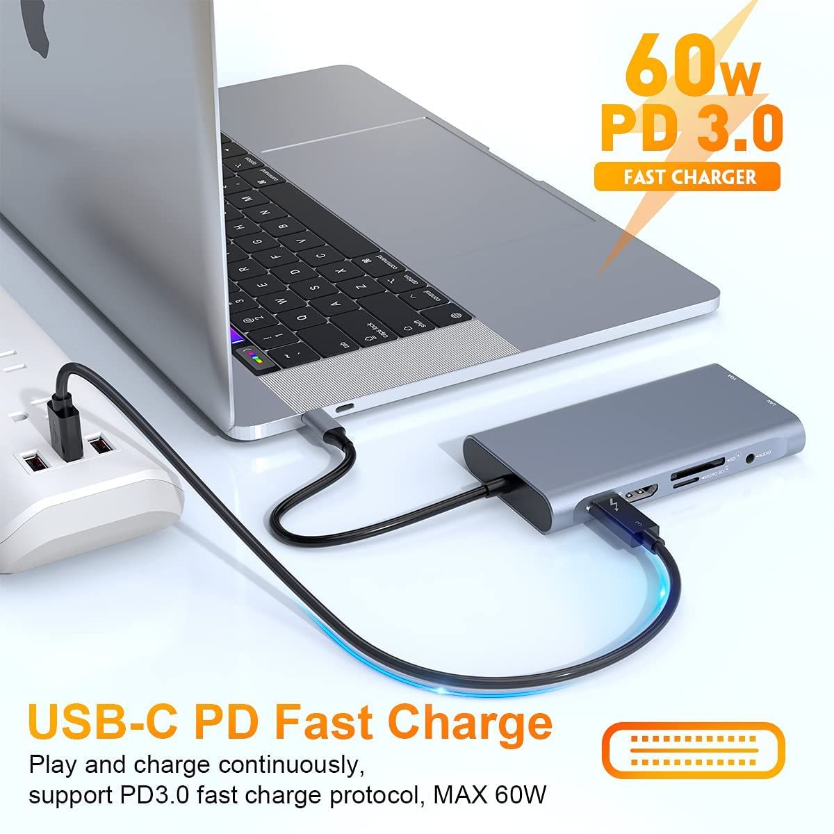 10 In 1 Type C Hub Adapter USB C Docking Station