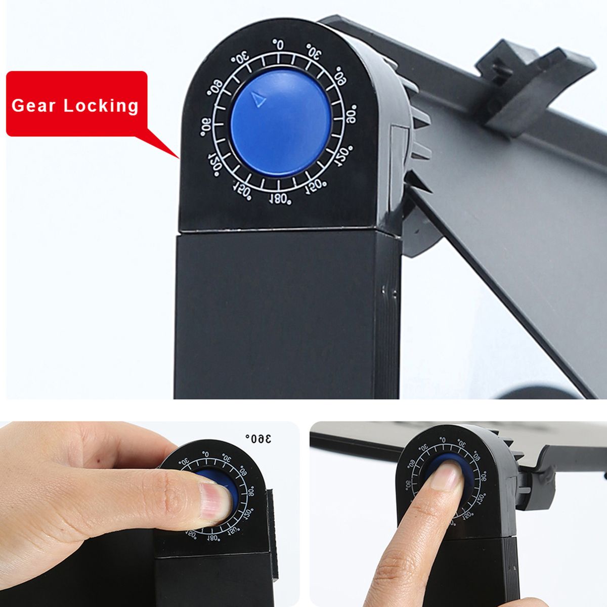 Aluminium Adjustable Laptop Stand Portable 2 Cooling Fans