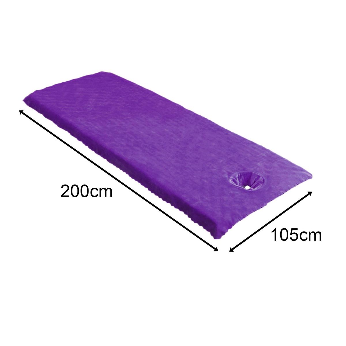 Massage Table Sheet Covers With  Breath Hole Soft For Beauty Purple