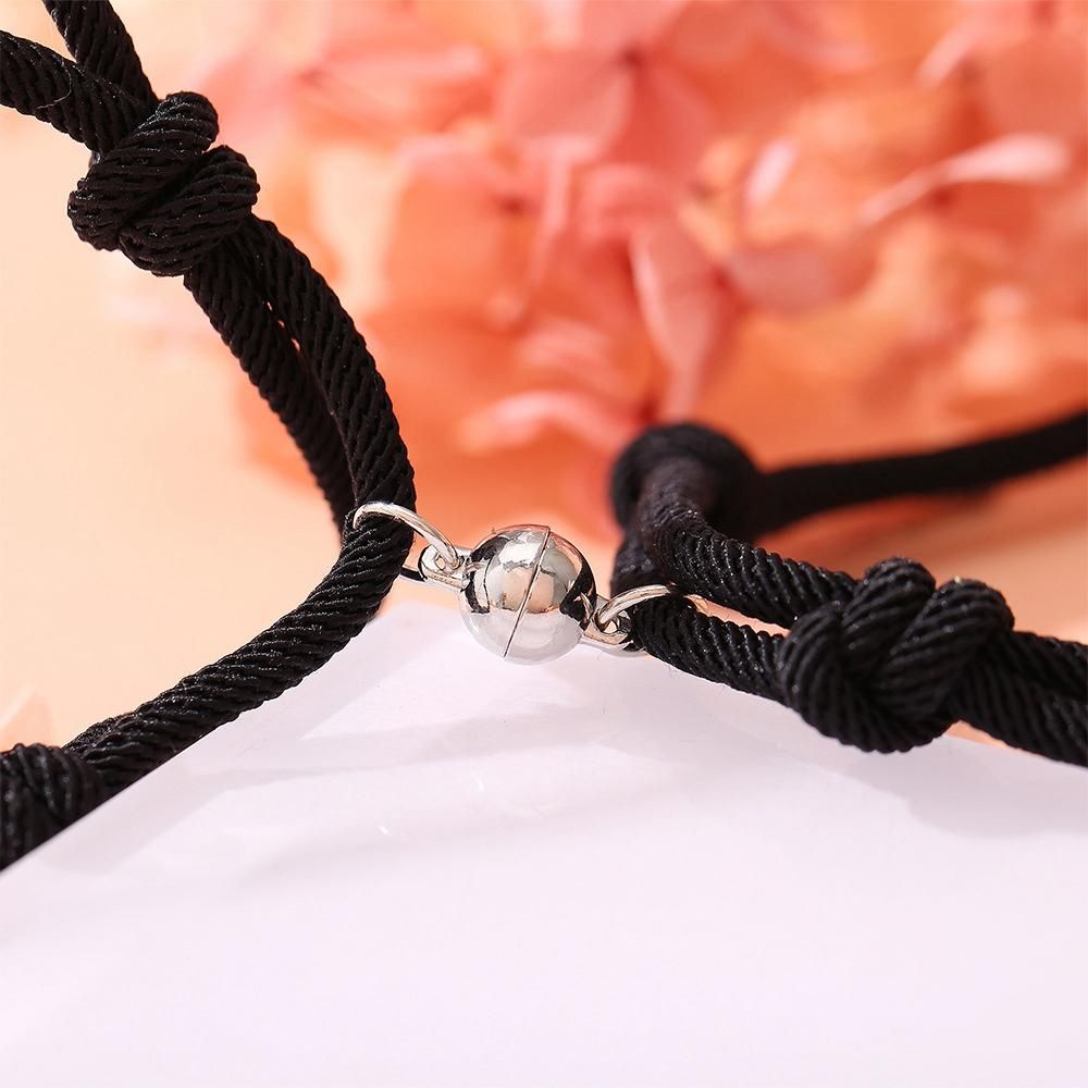 2Pcs Couple Magnet Attract Lover Bracelet Gift for Men Women