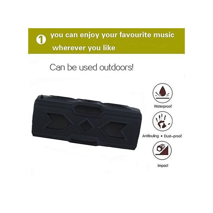 Portable Outdoor Sport Boombox Wireless Bluetooth Speaker(Black) HT-S