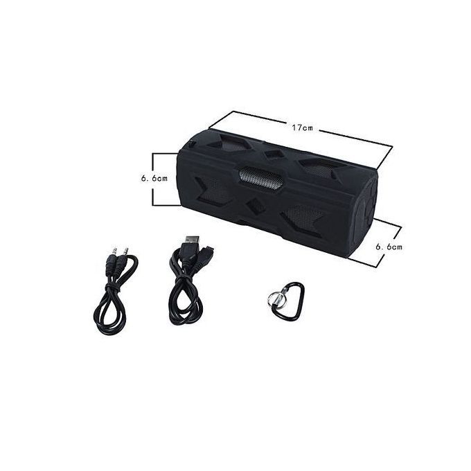 Portable Outdoor Sport Boombox Wireless Bluetooth Speaker(Black) HT-S