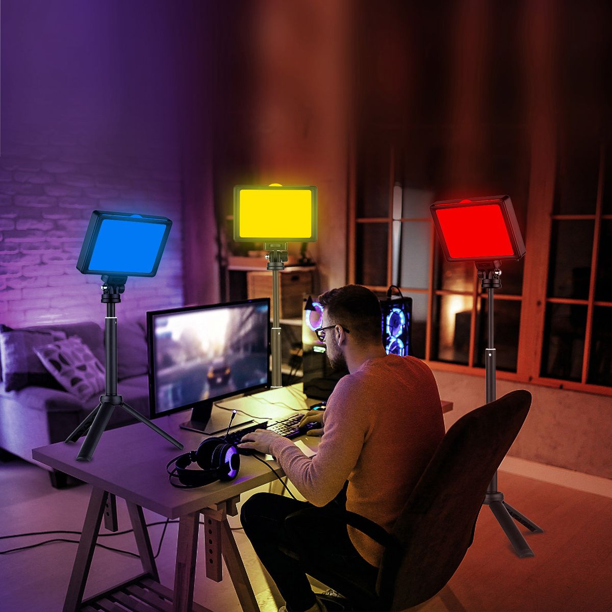 USB Video Conference Lighting Kit With 1 * LED Video