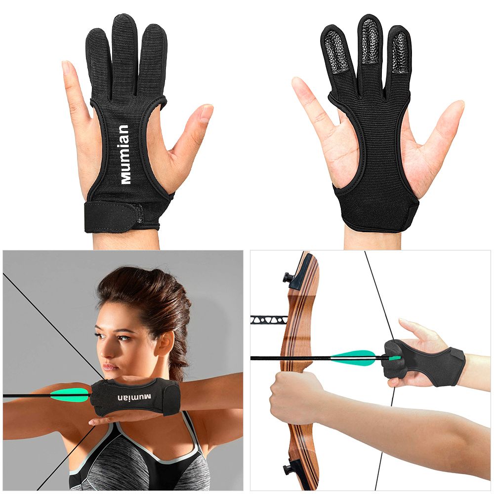 1PC Archery  Shooting Hunting Leather Three Finger