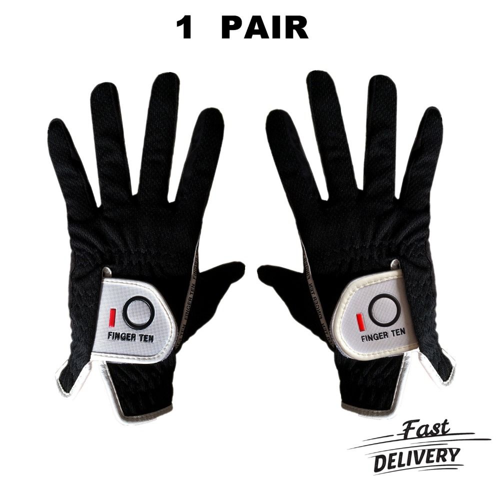 Men's Golf Gloves 1 Pair Rain Wet Grip Left And Right Hand