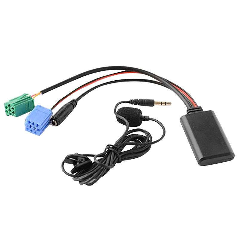Car Bluetooth 5.0 Aux Cable Microphone Handsfree Mobile Phone Free Calling Adapter For Renault 2005-2011
