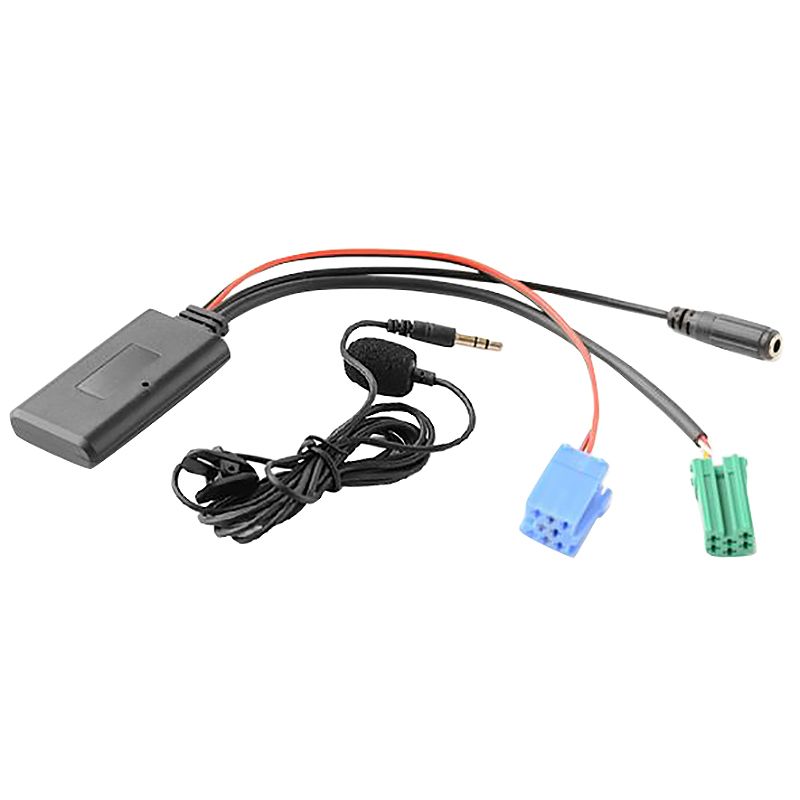 Car Bluetooth 5.0 Aux Cable Microphone Handsfree Mobile Phone Free Calling Adapter For Renault 2005-2011