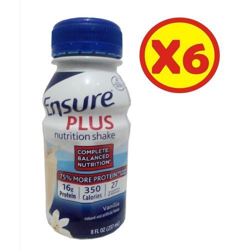 Plus Vanilla Nutrition Drink - 6 Bottles