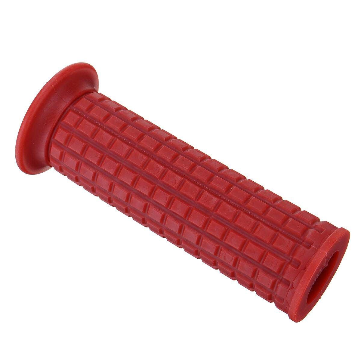 Pair 7/8" Motorcycle Handlebar Hand Grips Motorbike Dirt Bike 22mm Handle Bar (Dull Red) Dark Red 22 / 24mm