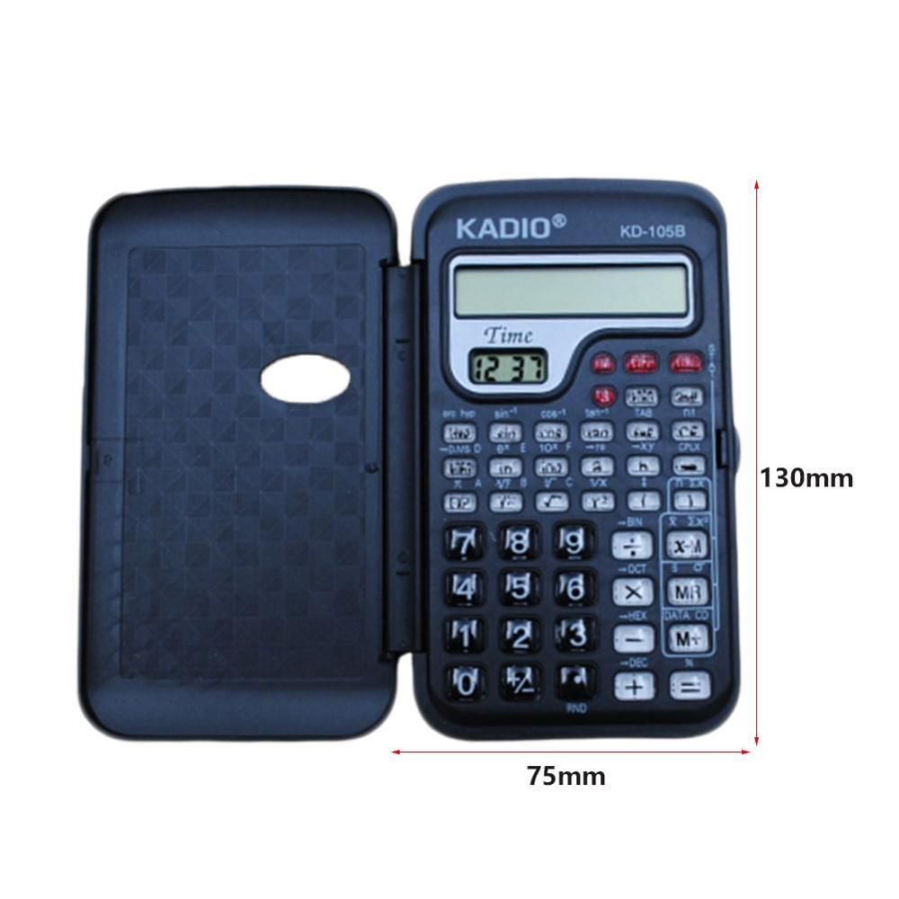 Portable Multifunctional Pocket Handheld Scientific Calculator With Clock Student School College For Mathematics Teaching