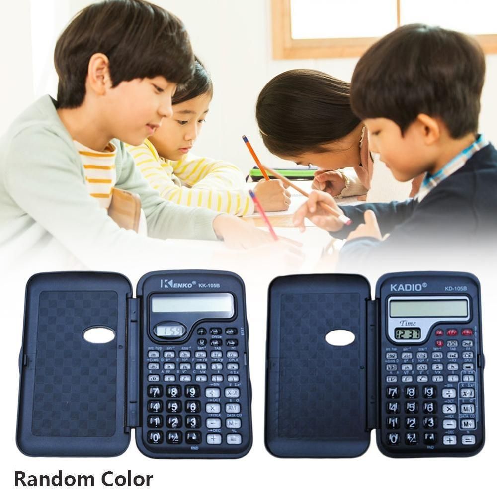Portable Multifunctional Pocket Handheld Scientific Calculator With Clock Student School College For Mathematics Teaching