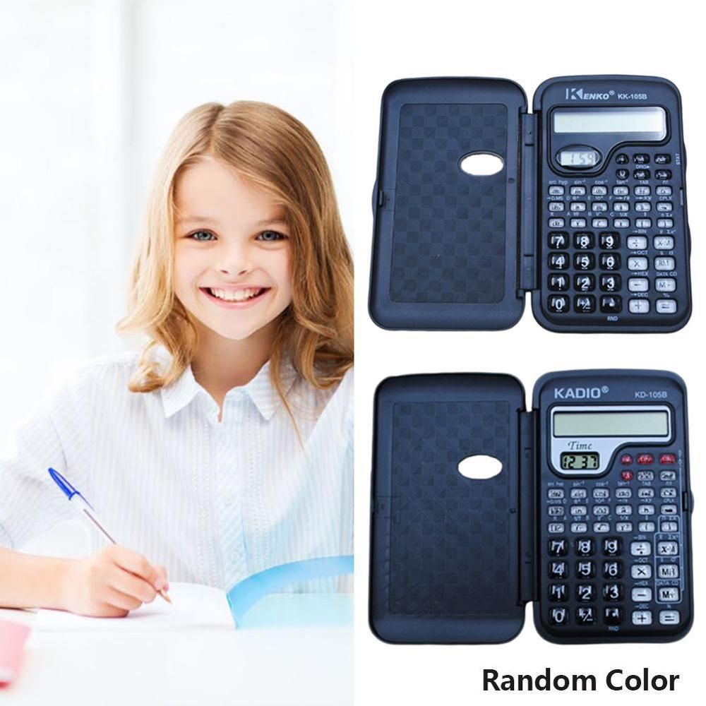 Portable Multifunctional Pocket Handheld Scientific Calculator With Clock Student School College For Mathematics Teaching