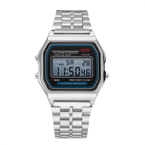 Vintage Digital Wristwatch LED Digital Waterproof Quartz Wristwatch