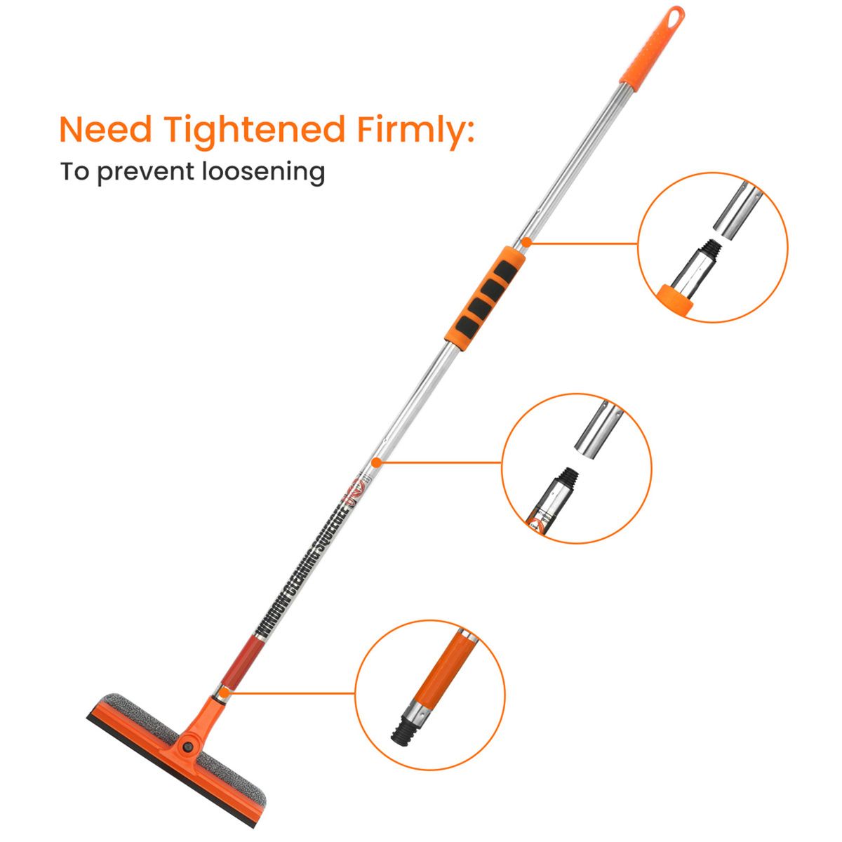 MATCC 115cm Window Cleaning Squeegee EVA Mop Cover Sponge Rotatable Brush Head Household GlCleaning Tools Accessories