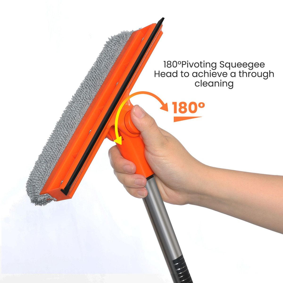 MATCC 115cm Window Cleaning Squeegee EVA Mop Cover Sponge Rotatable Brush Head Household GlCleaning Tools Accessories