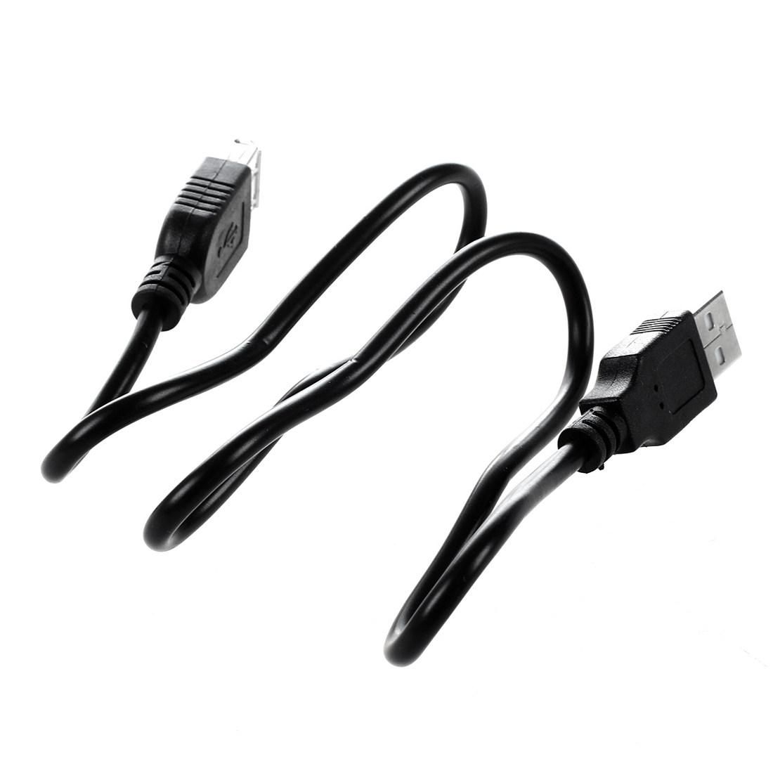 Black 0.6m USB Male to A Female Extender Data Adapter