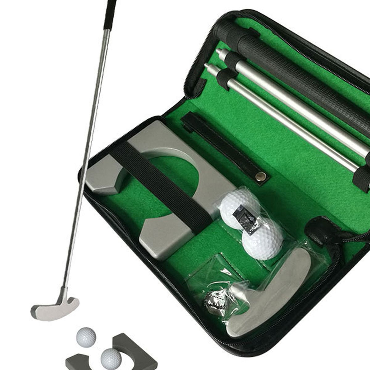 Portable Golf Putter Set Practice Training Alloy Left And Right