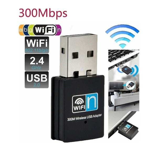Wifi Adapter Wireless USB Driver 1200Mbp 300Mbps Model A