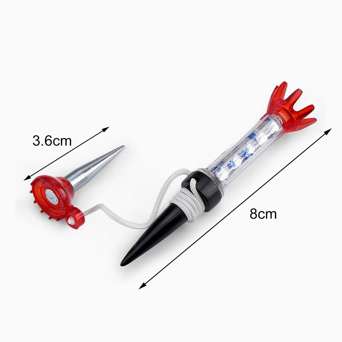 80mm  Golf -Prongs Ball Holder Training Red