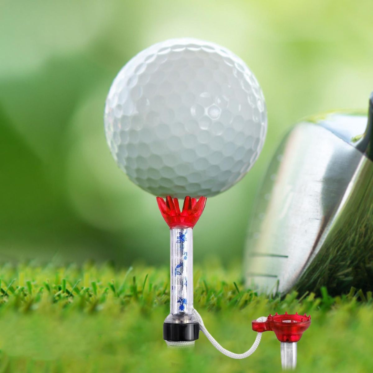 80mm  Golf -Prongs Ball Holder Training Red