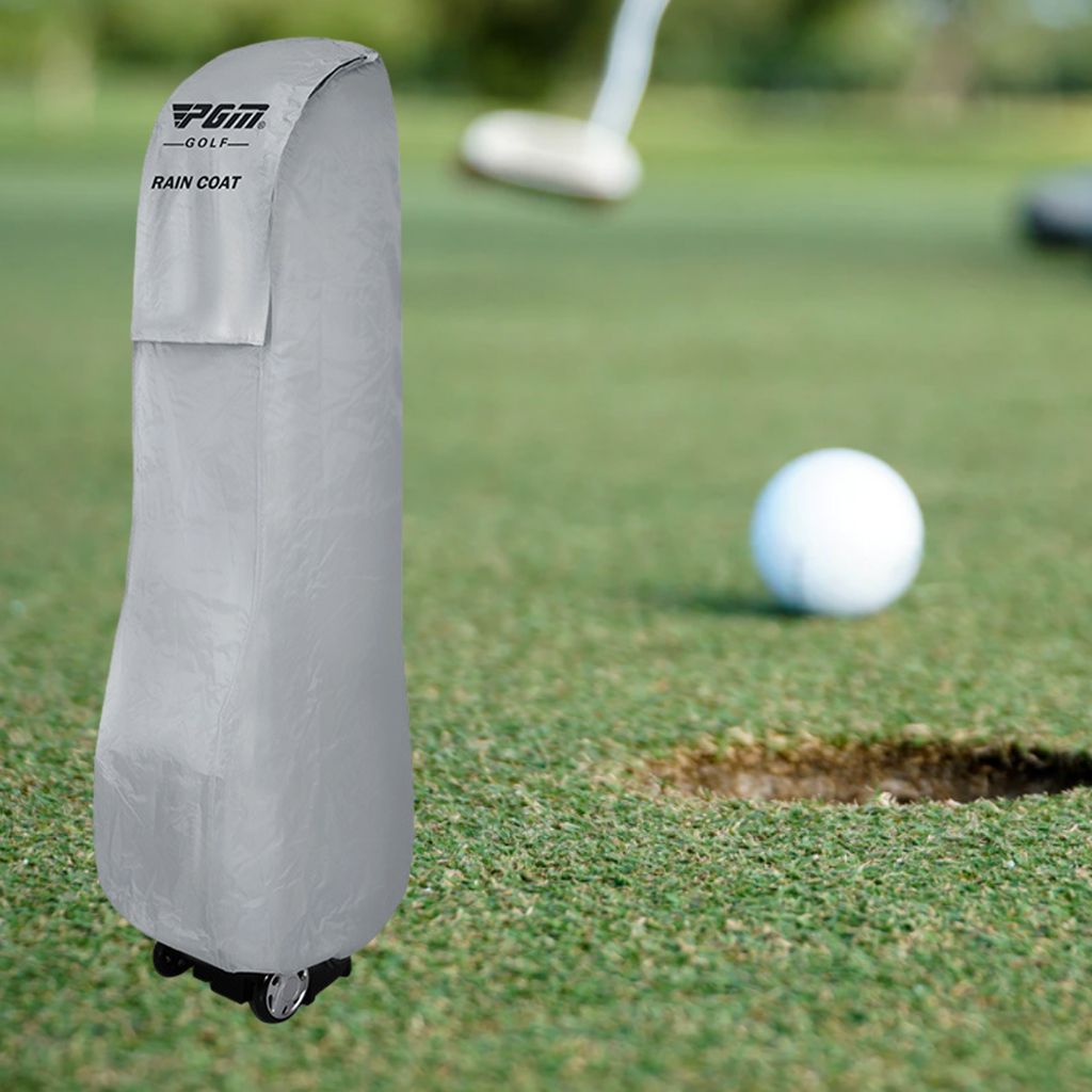 Golf Bag Rain Cover Waterproof Hood Protection Club Gray