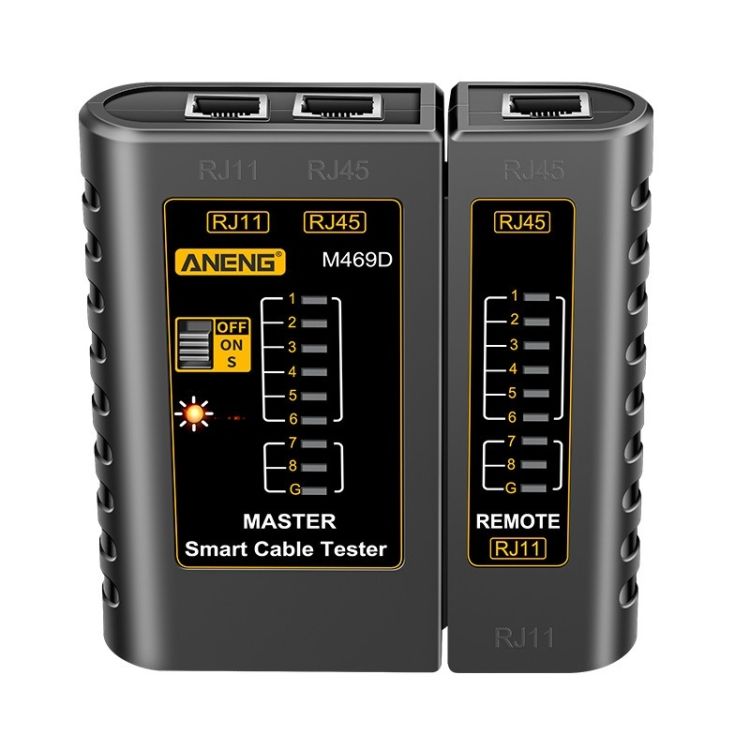 ANENG 2PCS Network Cable Tester, Multicolor Delivery
