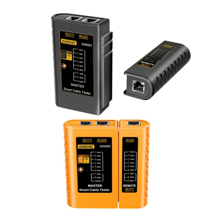 ANENG 2PCS Network Cable Tester, Multicolor Delivery
