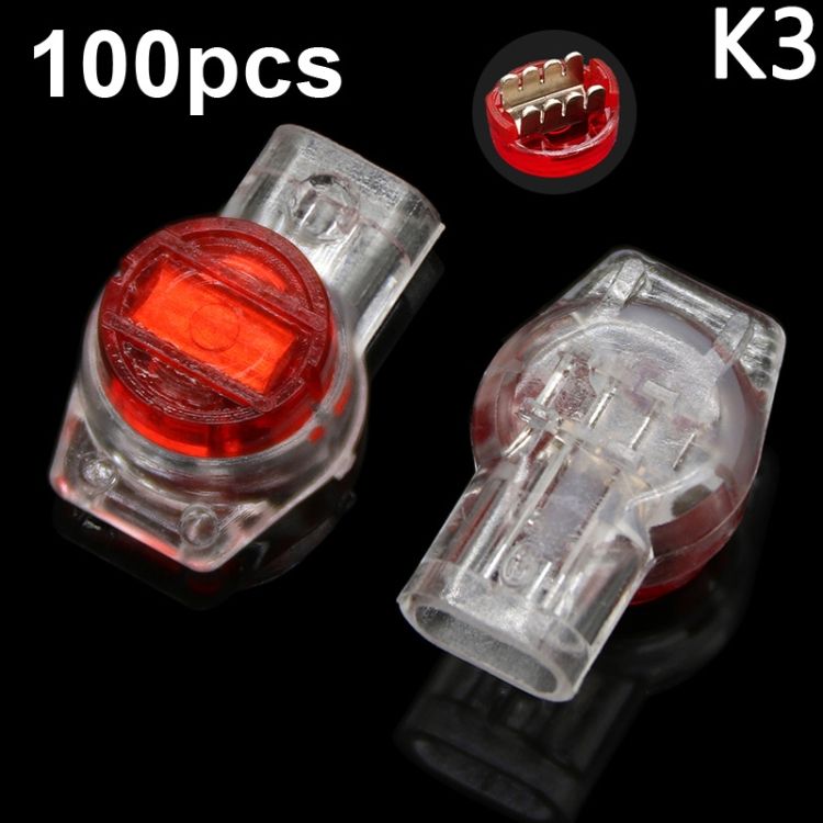 100pcs Network Cable Telephone Line Connector K3