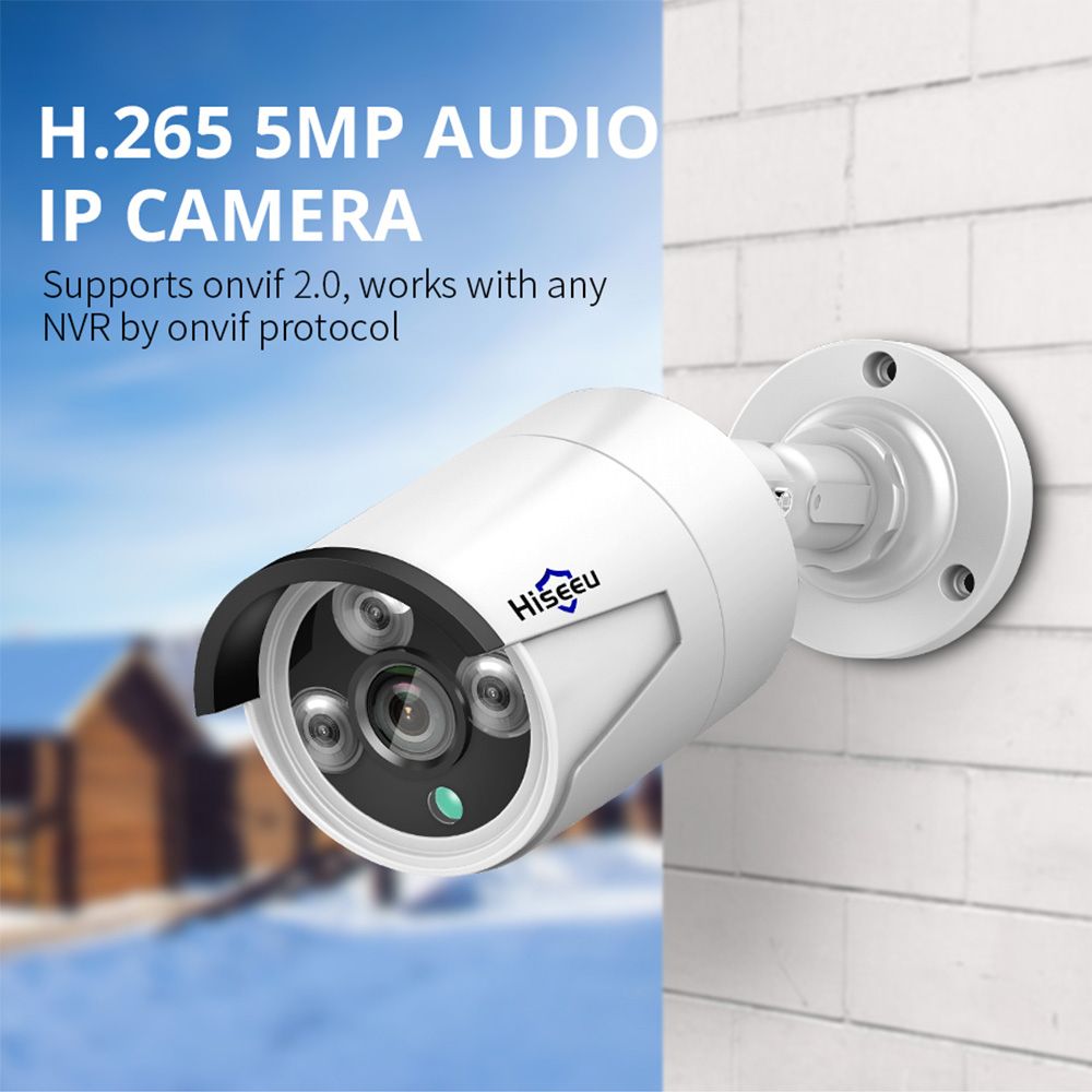 5MP Super High Definition POE Security Camera With Audio