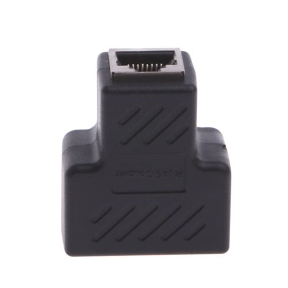 1 To 2 LAN Ethernet Network Extender Adapter Plug Splitter-