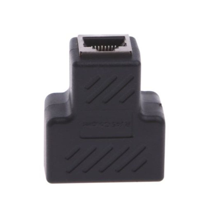 1 To 2 LAN Ethernet Network Extender Adapter Plug Splitter-