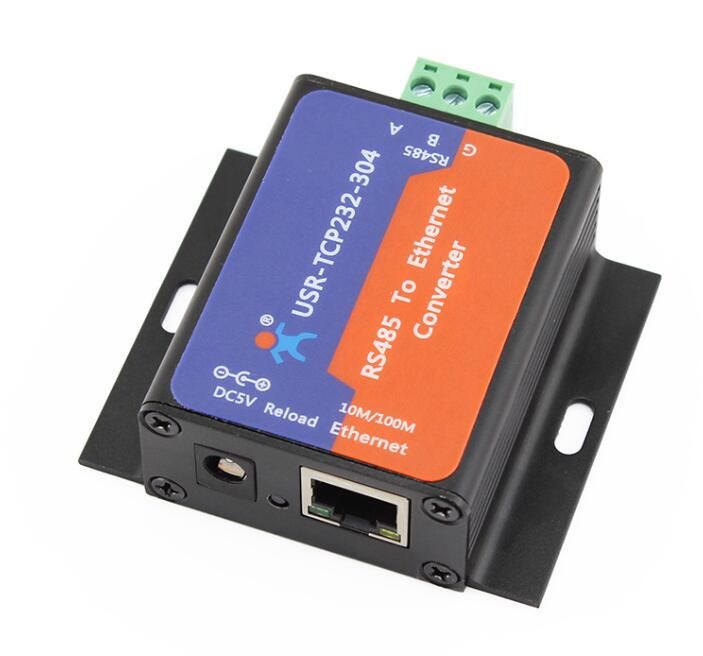 USR-TCP232-304 Serial RS485 To TCP/IP Ethernet Server Converter Module With Built-in Webpage DHCP/DNS Supported