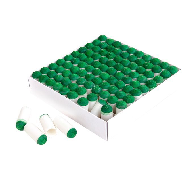 100pc 10mm PU Leather Push On Snooker Table Pool Billiard Stick Shaft