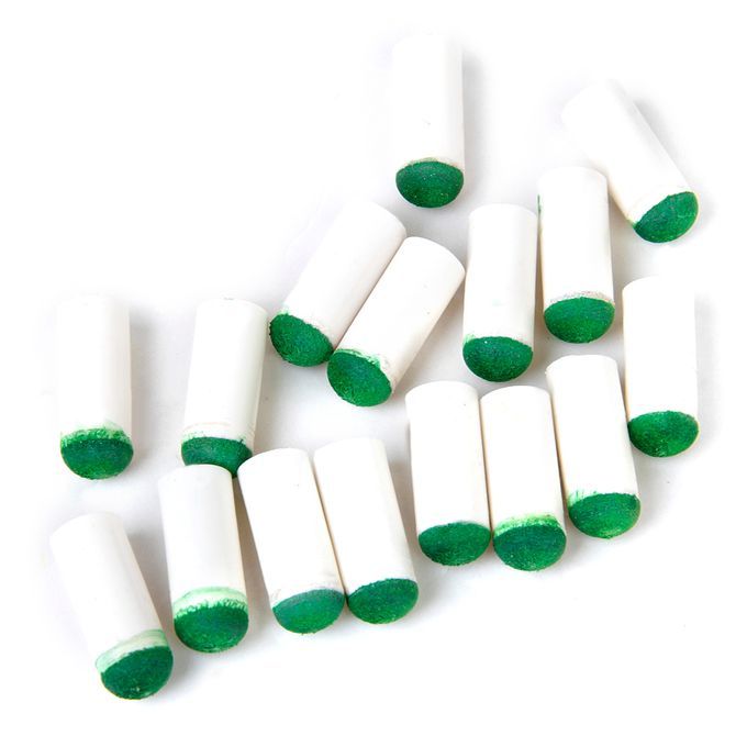 100pc 10mm PU Leather Push On Snooker Table Pool Billiard Stick Shaft