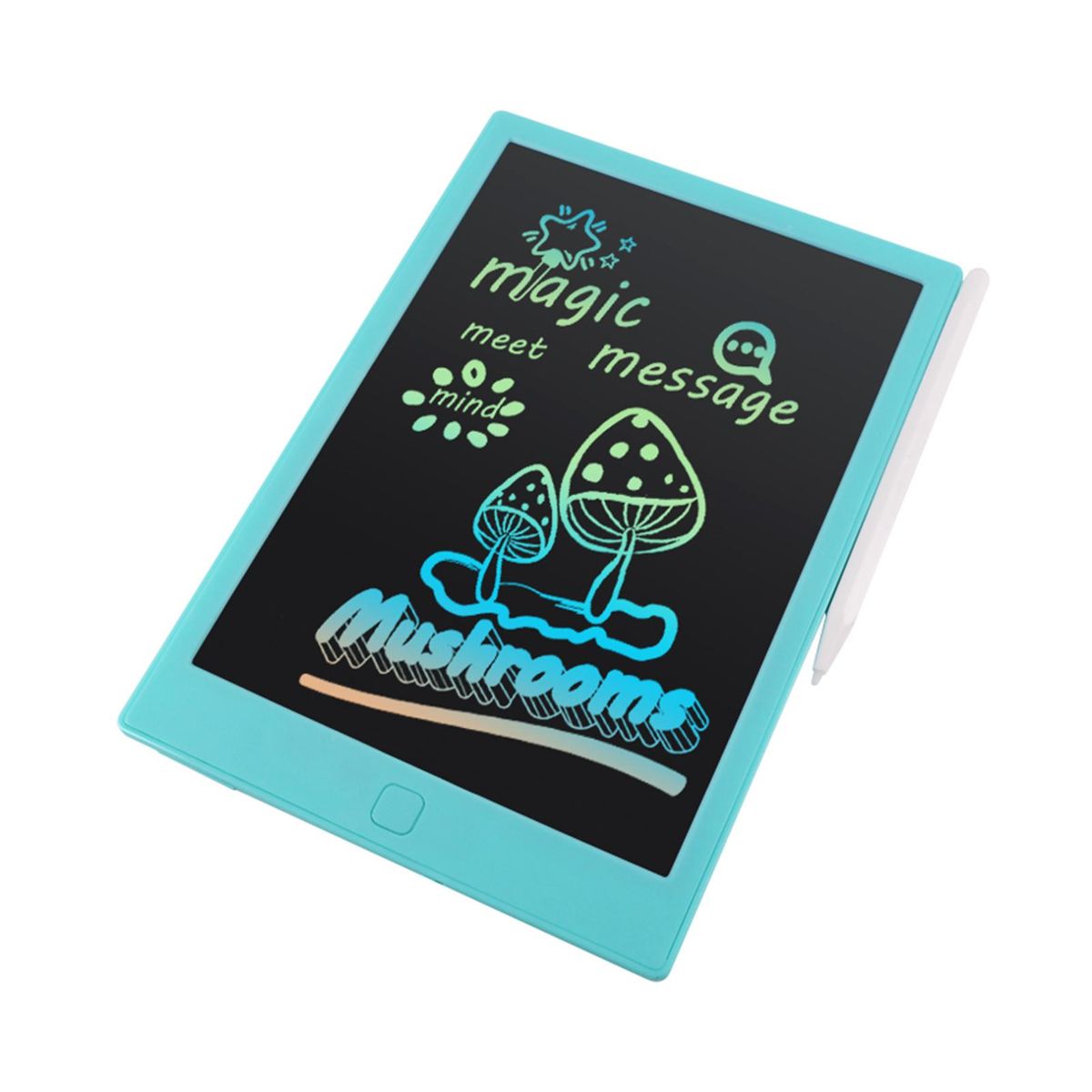 10 Inch LCD Writing Tablet Colorful Board Screen with Magnetic Stylus Drawing Writing Taking Notes Leaving Messages for Toddlers Boys Girls & Adults Blue