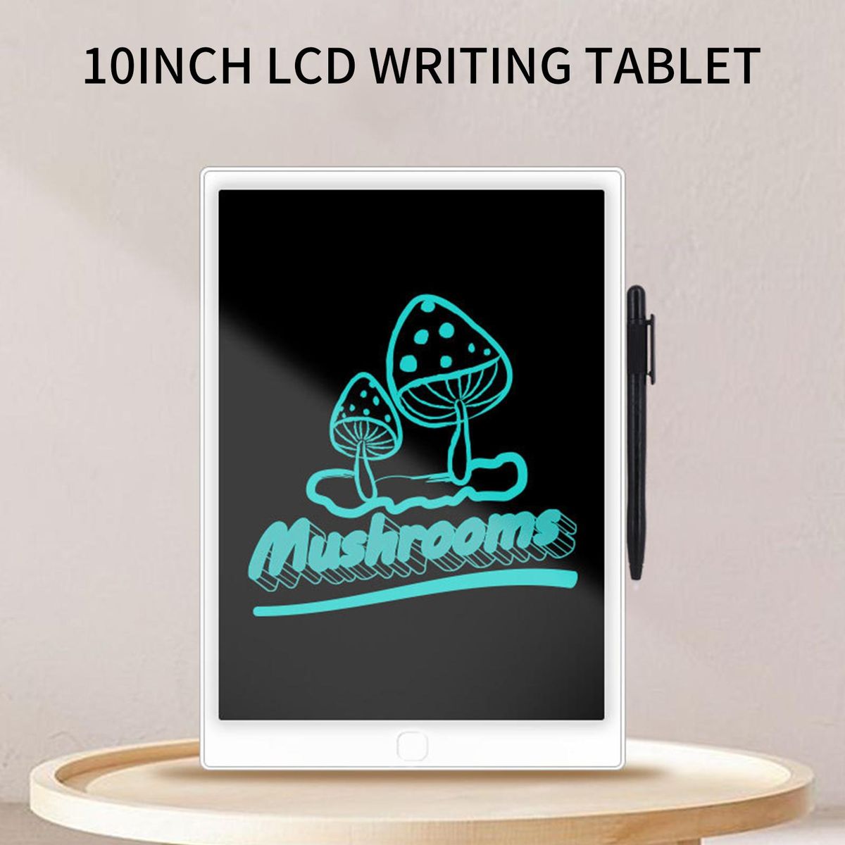 10 Inch LCD Writing Tablet Colorful Board Screen with Magnetic Stylus Drawing Writing Taking Notes Leaving Messages for Toddlers Boys Girls & Adults Blue