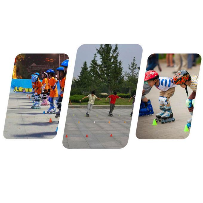 10pcs Plastic Windproof Roadblock Sport Training Traffic Road Cone Red