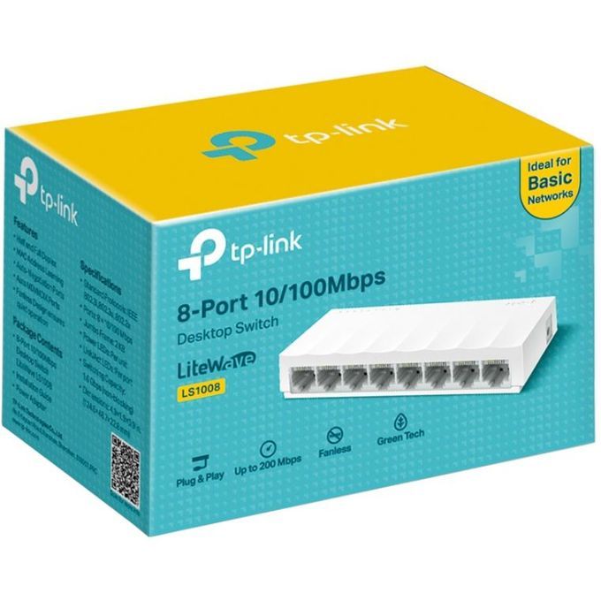 Desktop Switch TL-SF1008D - 8-Port 10/100Mbps
