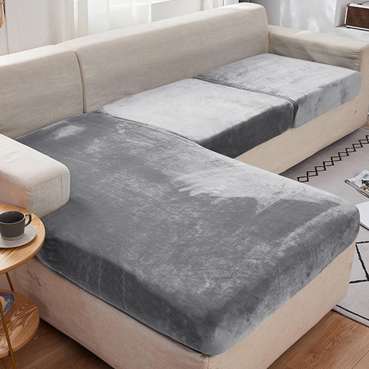 Silver Fox Velvet Couch Cover Cushion Cover All-inclusive Couch Cover Stretch Single Double Combination Couch Hat