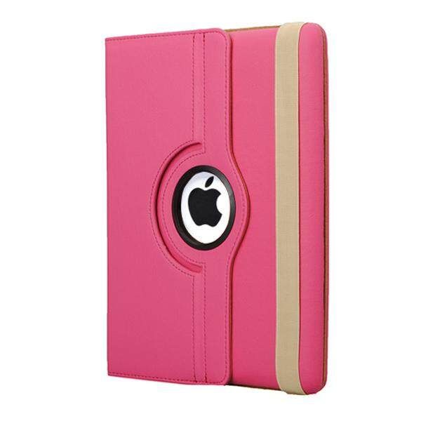 Stylish Duluxe 360°Rotating PU Leather Case Cover W/ Smart Stand For Ipad 2 3 4 Pink