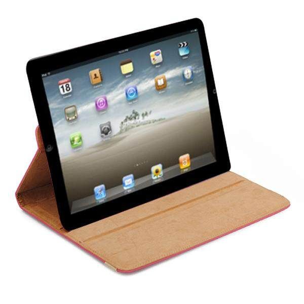 Stylish Duluxe 360°Rotating PU Leather Case Cover W/ Smart Stand For Ipad 2 3 4 Pink