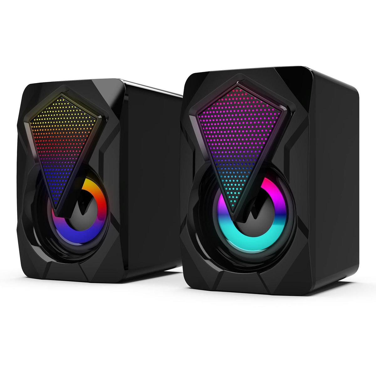 RGB LED Computer Speaker Subwoofer For Laptop DesktopMobile Phone