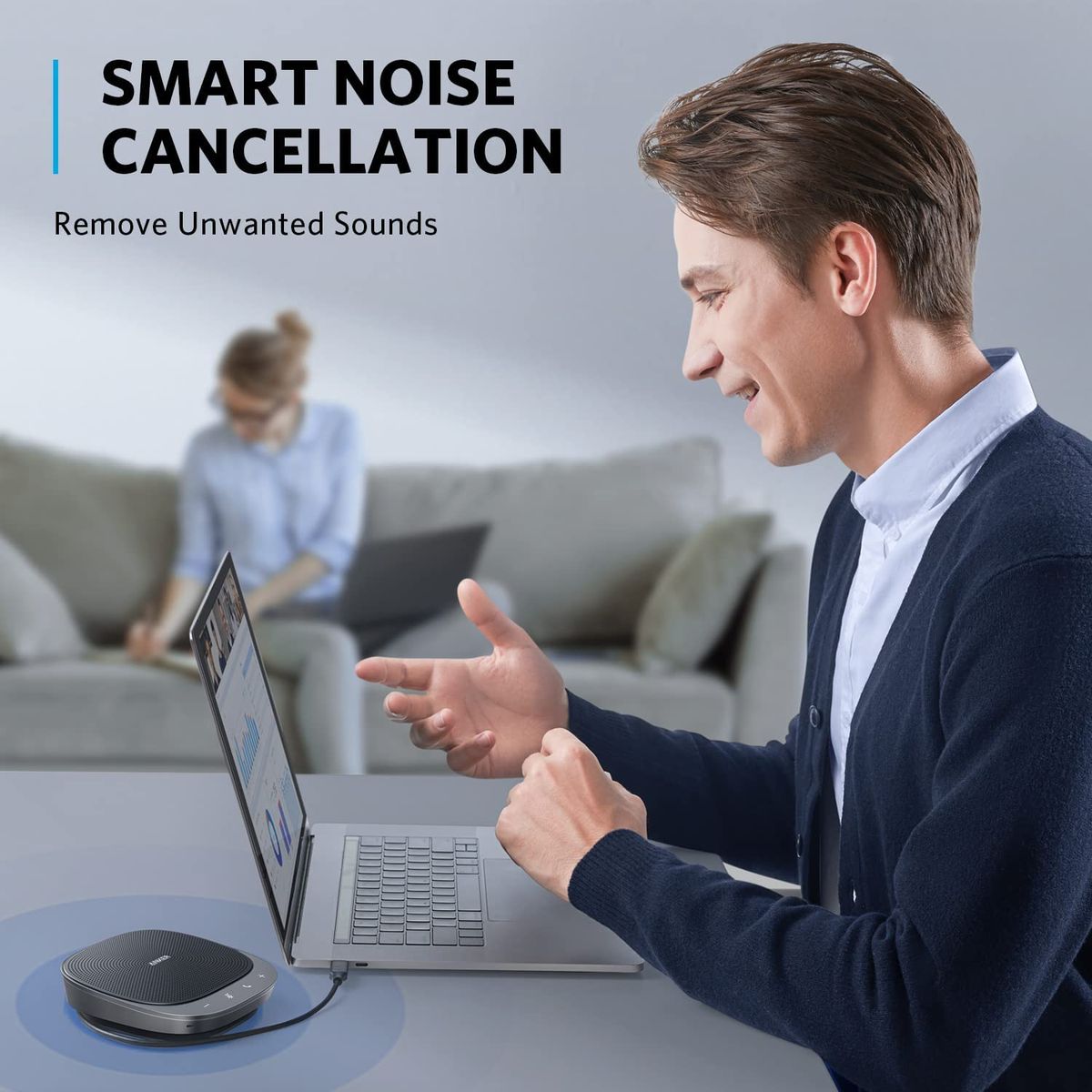 PowerConf S360 USB Speakerphone With 4-Port USB Hub