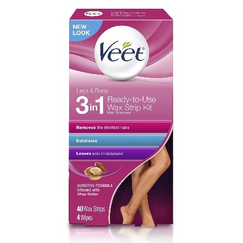 Leg & Body Hair Remover Cold Wax Strips - 40 Count