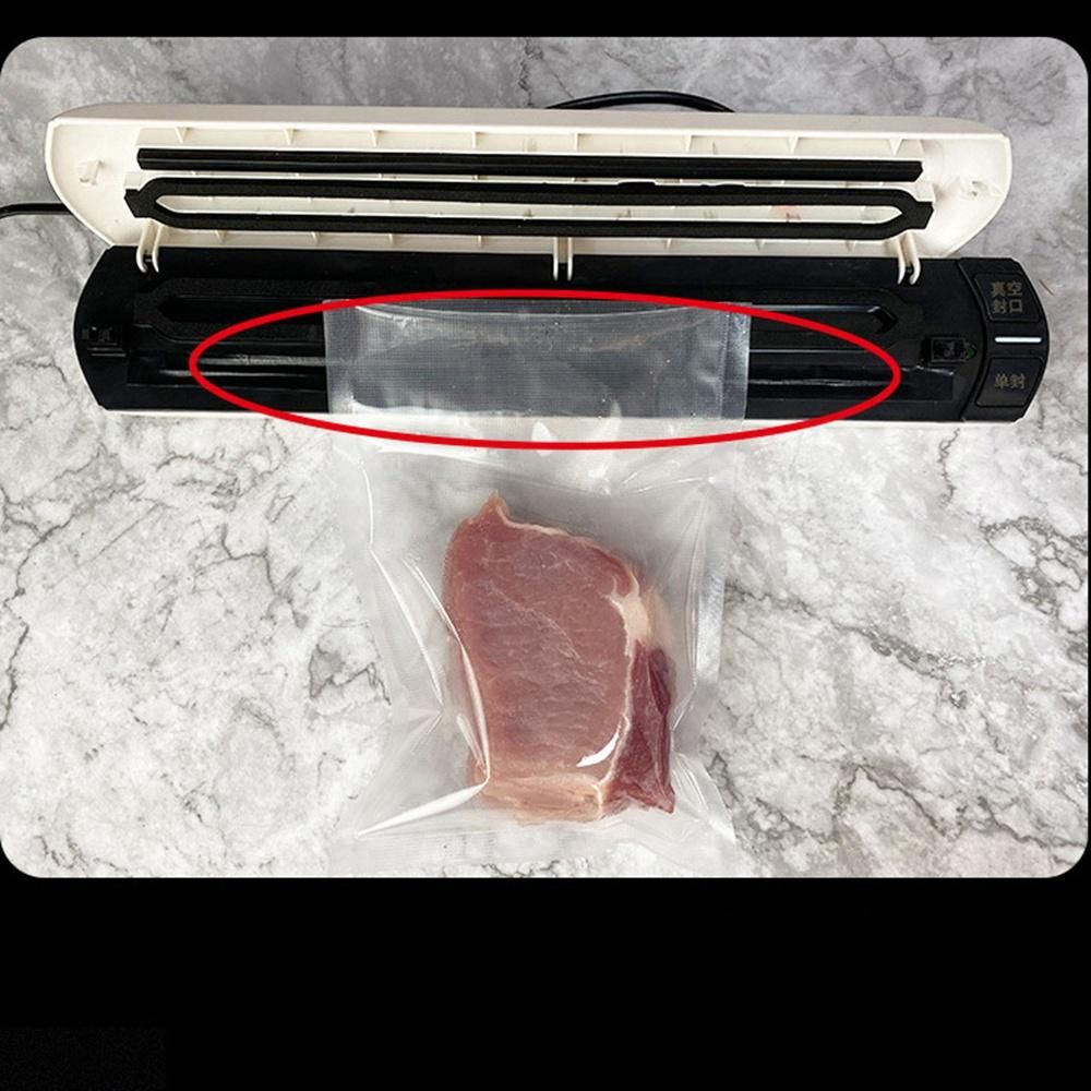 US Plug Vacuum Sealer Automatic Food Sealer Machine for Dry and Moist Food Storage Preservation with 10 Pcs Seal Bags A